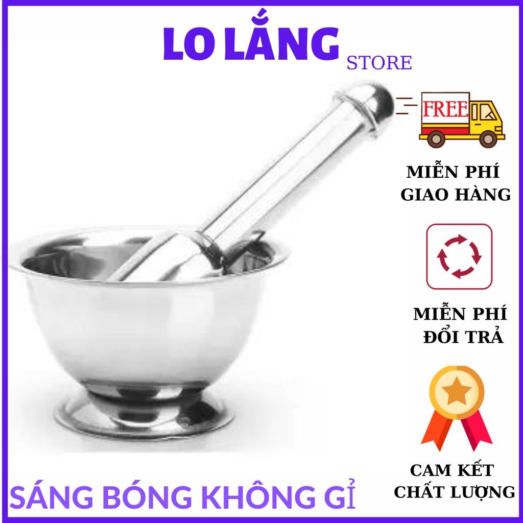 Bộ chày giã cối inox size lớn cực bền và đẹp cao cấp