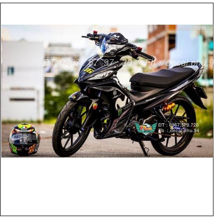 Tem Exciter 135 Movistar đen trắng