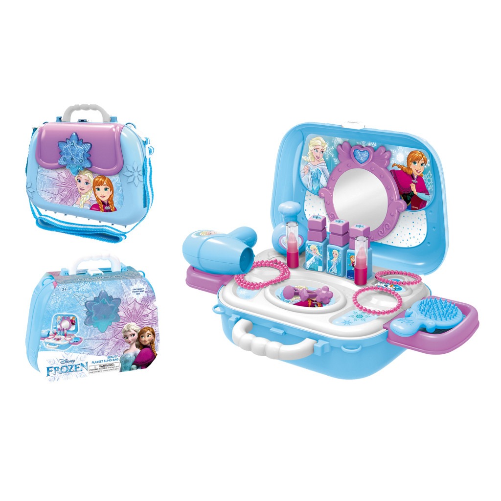 DISNEY - EODS008-933MA Bộ túi xách làm đẹp Frozen (KT 25x10x19cm)