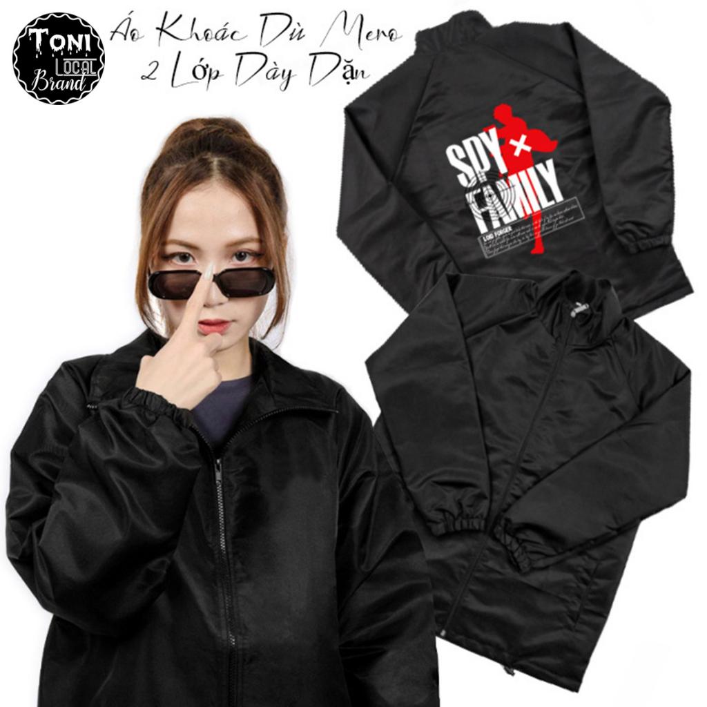 Áo Khoác Dù Local Brand SPY FAMILY Jacket Mero 2 lớp dày form rộng Unisex cổ bẻ