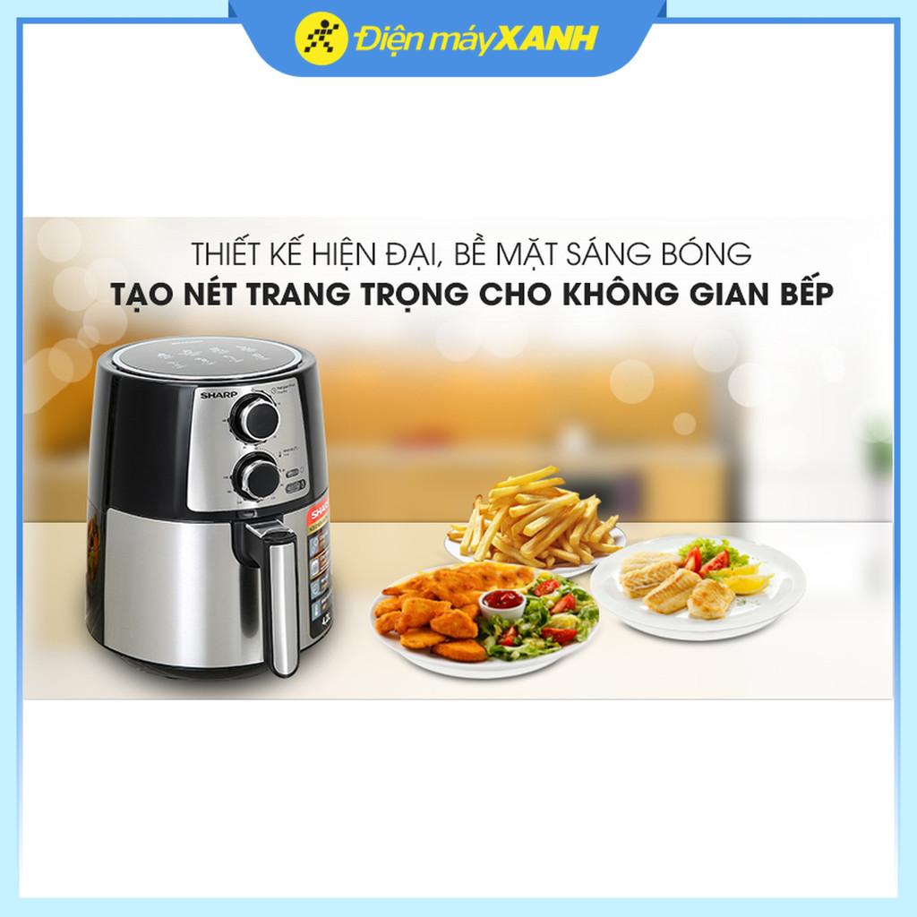 Nồi chiên không dầu Sharp KF-AF42MV-ST 4.2 lít - Hàng Chính Hãng