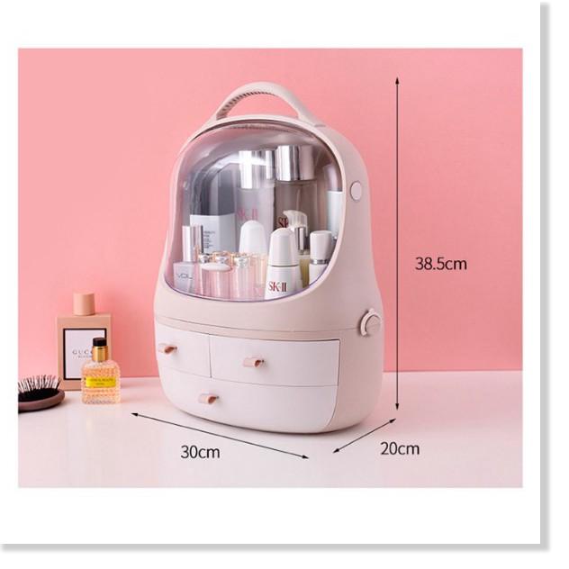 Hộp đựng mỹ phẩm có ngăn kéo , có thể đặt son và mặt nạ , chống bụi , hộp lưu trữ đa năng