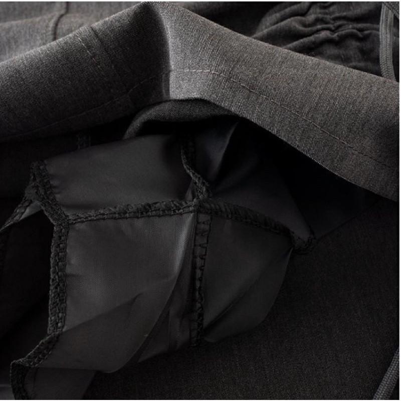 Chân váy chữ A dây rút gấu cá tính kèm belt