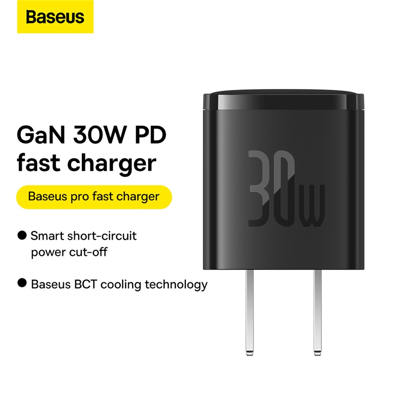 Củ sạc nhanh Baseus Cube Pro 30W 1 cổng Type C Fast Charge CCXF- Hàng chính hãng