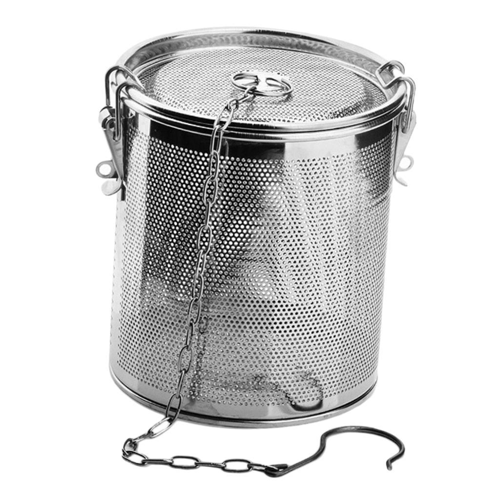 2X Stainless Steel Spice Seasoning Strainer Tea Ball Strainer 1.3L