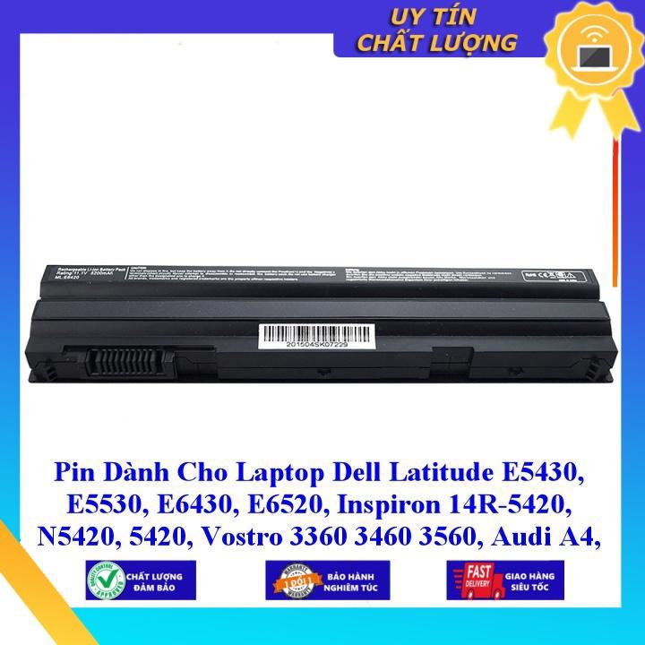 Pin dùng cho Laptop Dell Latitude E5430 E5530 E6430 E6520 Inspiron 14R-5420 N5420 5420 Vostro 3360 3460 3560 - Hàng Nhập Khẩu  MIBAT738