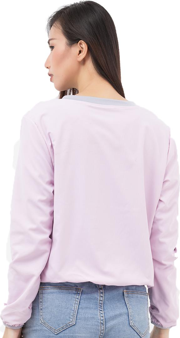 Áo khoác nữ chống nắng UPF50+ hồng nhạt  Zigzag  JAC00307 size