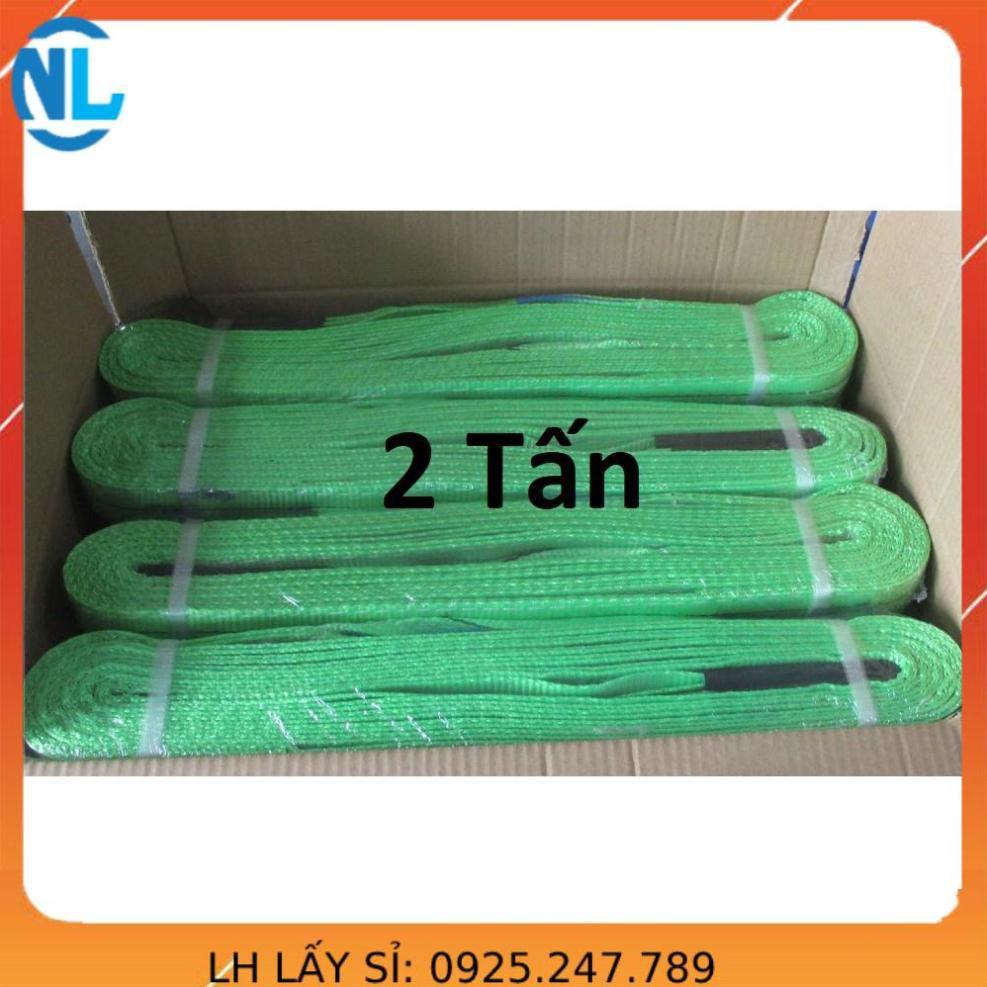 Dây cáp vải cẩu hàng 2 tấn x 4 mét - rộng 5cm