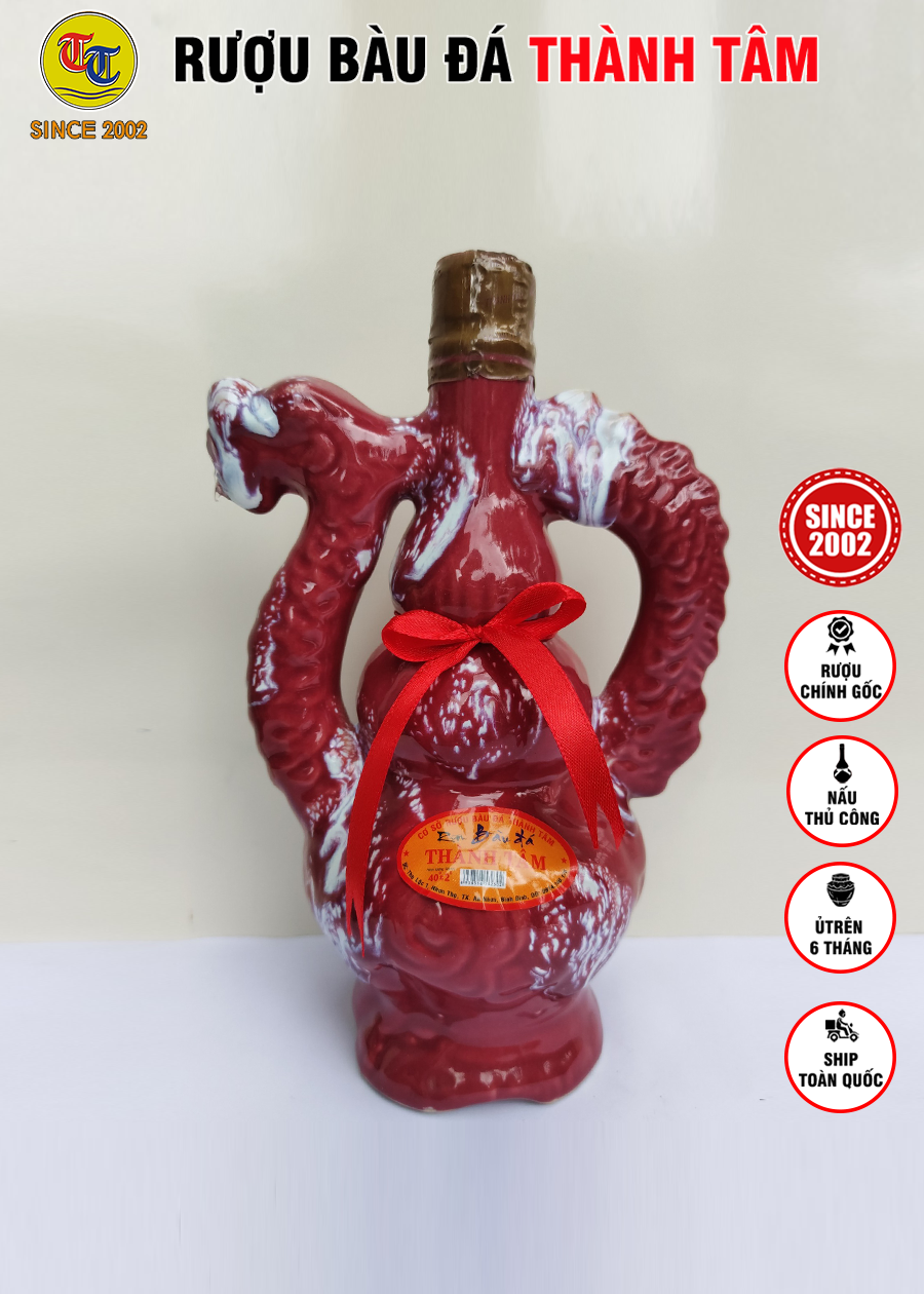 Đặc Sản Bình Định - Rượu Bàu Đá Thành Tâm Rổng Nhỏ 350ml - OCOP 3 Sao
