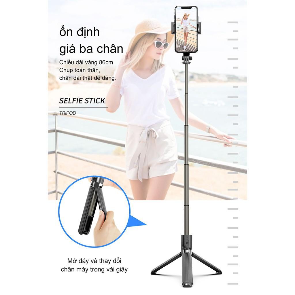 Tay Cầm Chống Rung Điện Tử Gimbal L08 Có Bluetooth - Gimbal Điện Thoại - Có Chân Đỡ Tự Đứng