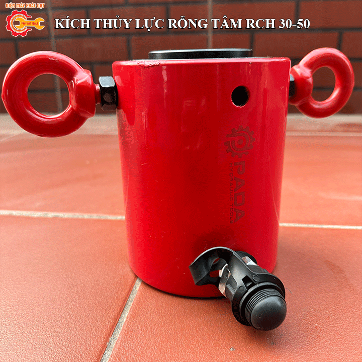 Kích thủy lực rỗng tâm 60 tấn hành trình 50mm - Bảo hành 6 tháng