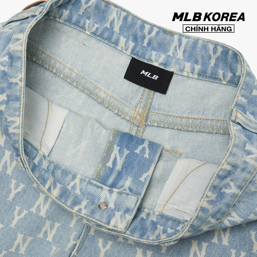 MLB - Quần shorts jeans nữ Classic Monogram 3FDPM0123
