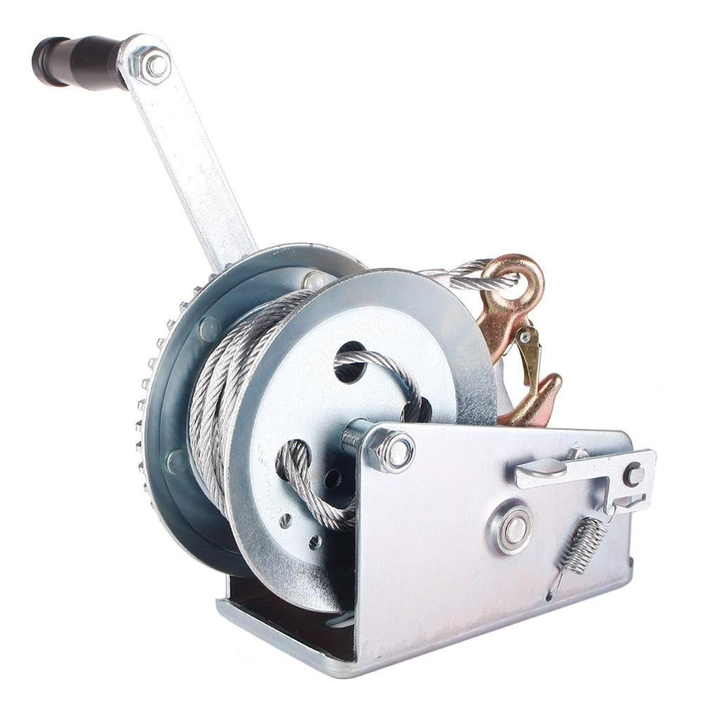 Tời quay tay 1000lbs 454kg cáp 8m/4,8mm