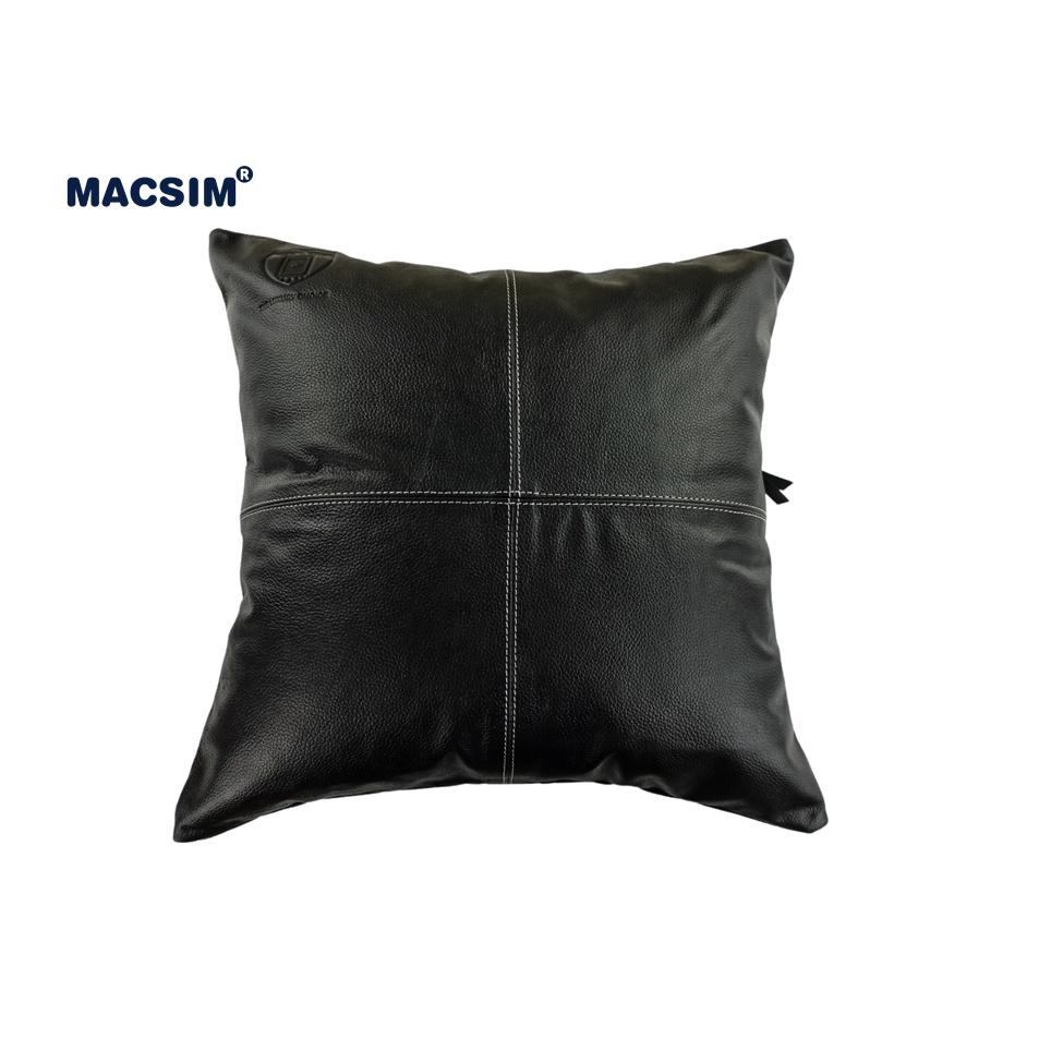 Gối tựa lưng, tựa đầu đa năng, gối sofa cao cấp Macsim kích thước 40cm x 40cm màu đen
