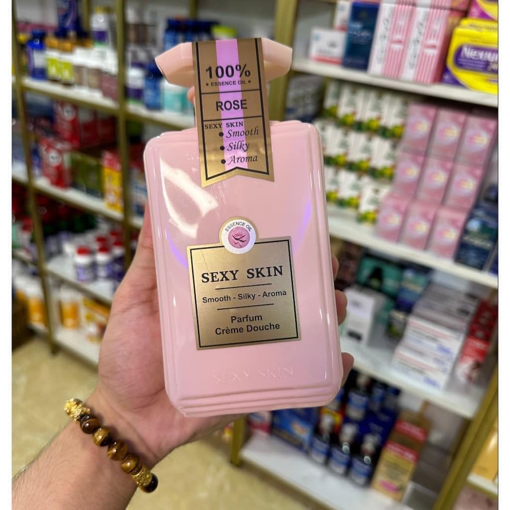 SỮA TẮM NƯỚC HOA SEXY SKIN 600ML ROSE-HỒNG SỮA