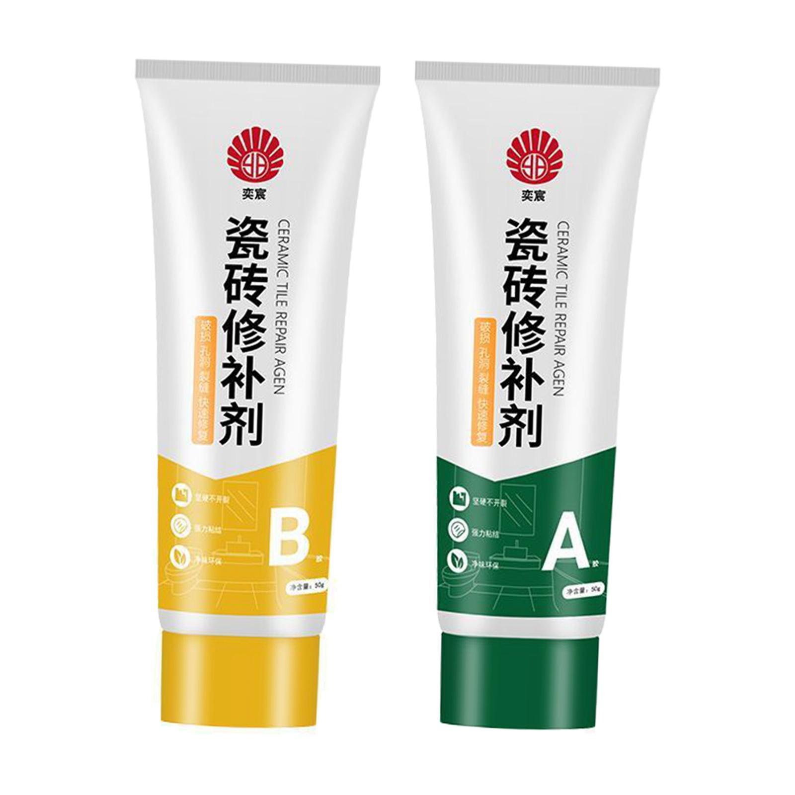 Tile Repair Agent, Tile Repair Kits, Home Filling Glue Porcelain Repair, Ceramic Tile Repair Filler, for Shower Tray Bathroom