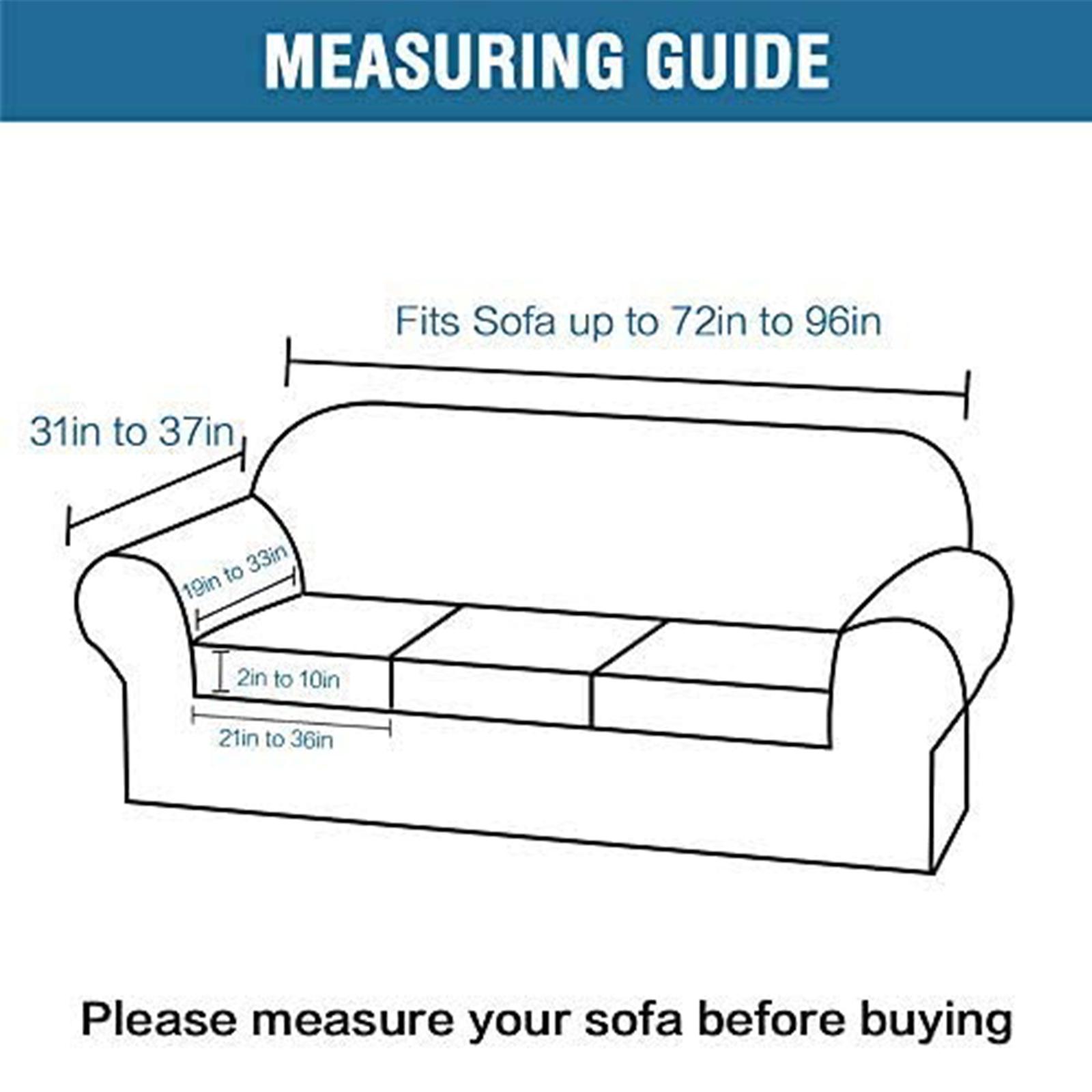 Vỏ bọc sofa có thể trượt vào dễ dàng, co dãn giặt lại được che phủ nội thất, bảo vệ đệm