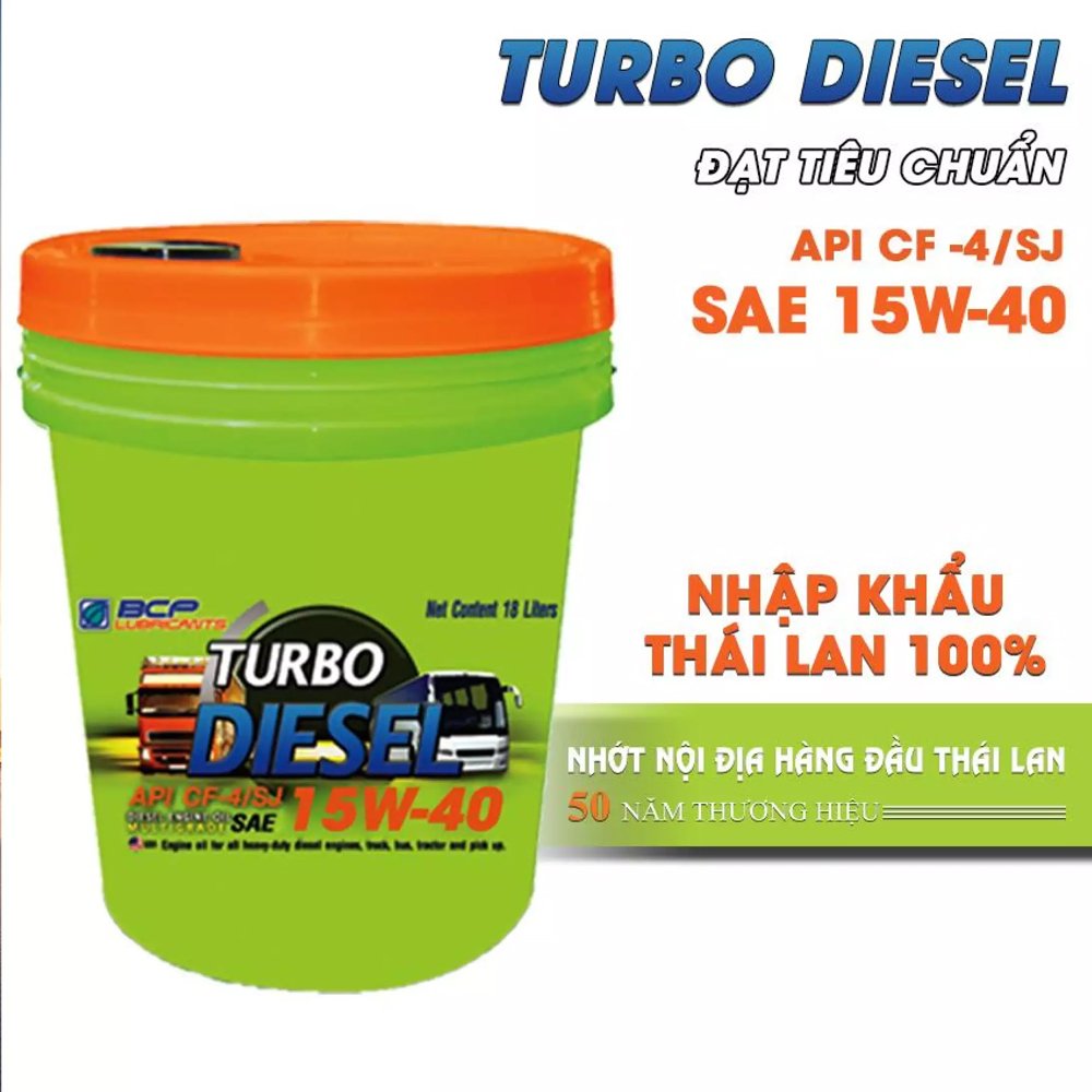 Nhớt Động Cơ Diesel BCP TD1 CF4/SJ 20W50 (18 Lít)