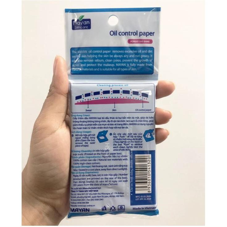 Giấy Thấm Dầu Mayan Oil Control Paper