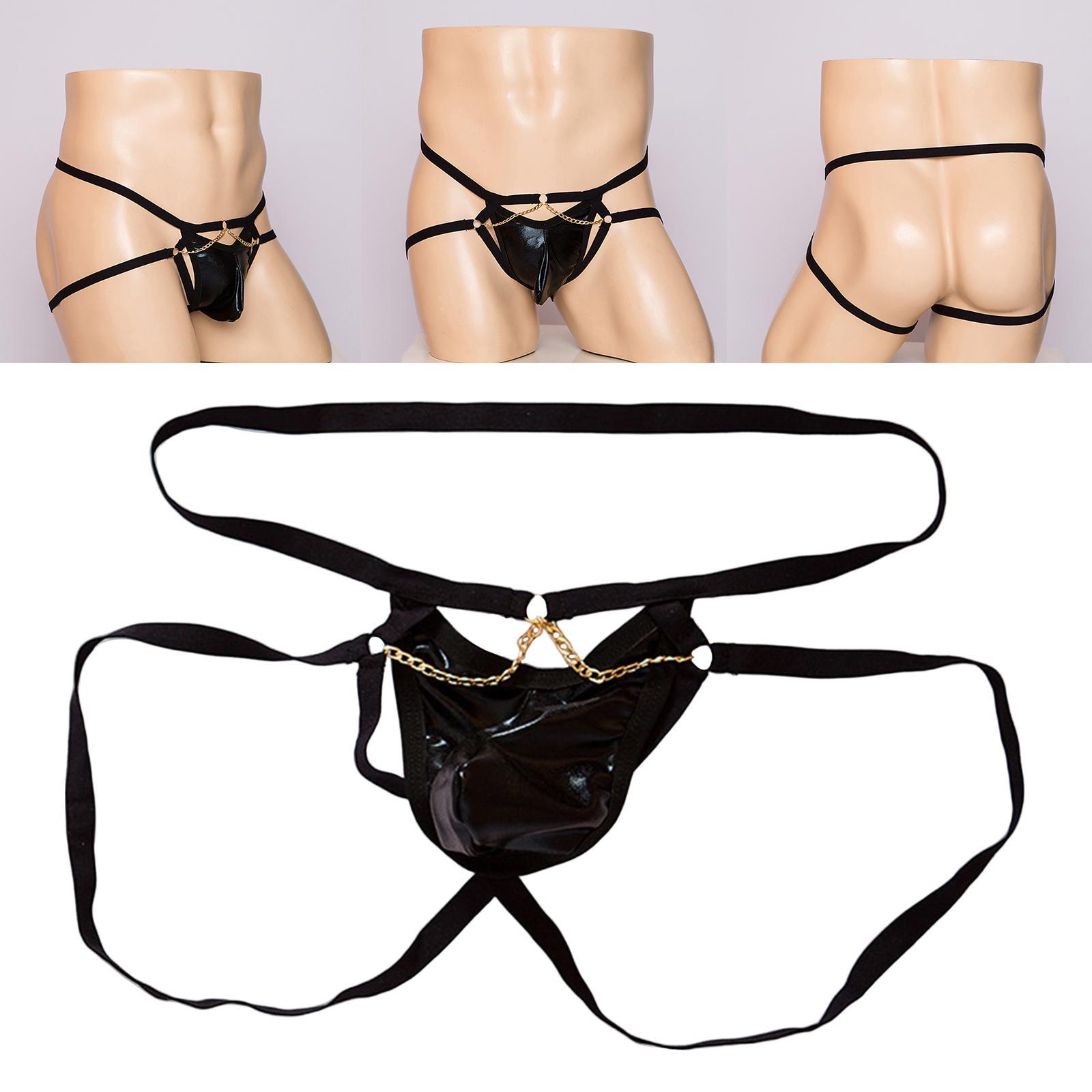 Mens Jockstrap Underpant Elastic Low  Underwear Pouch Breathable Panties