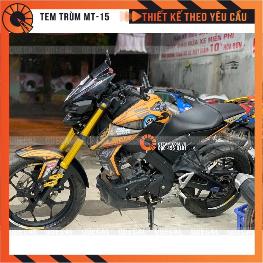 Tem trùm dành cho xe MT15 kiểu Bumble Bee Transformer decal 3 lớp