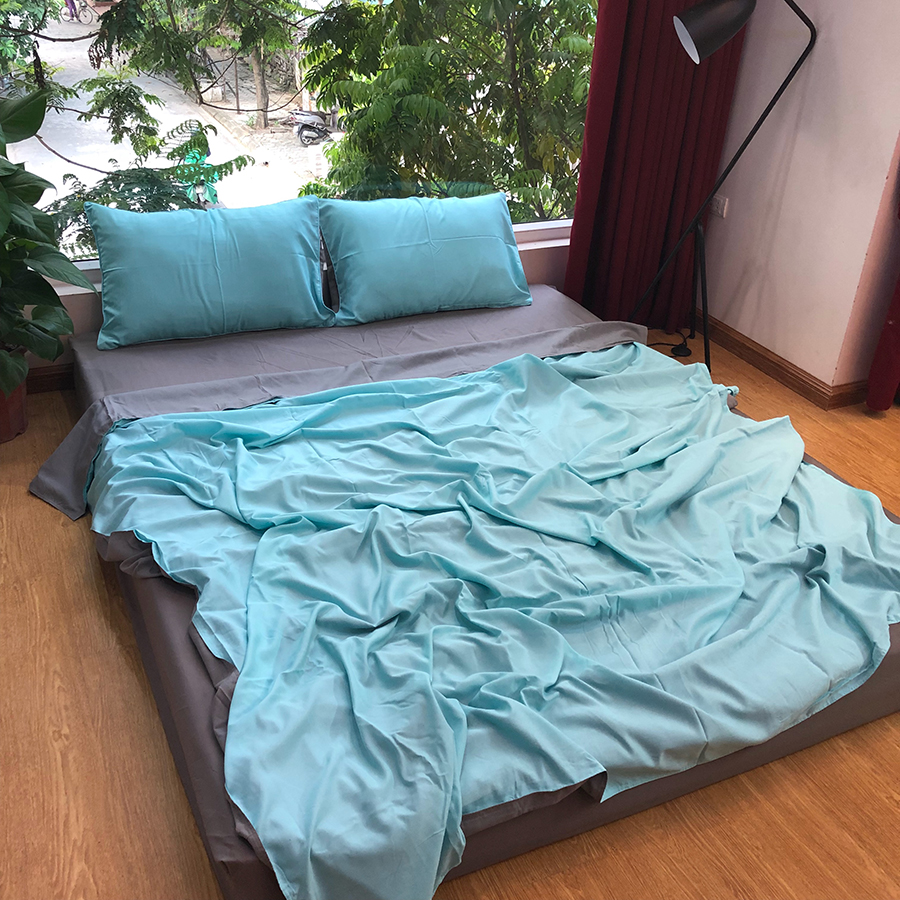 Bộ Chăn Ga Gối Nhập Khẩu Cotton Basic- CB-186