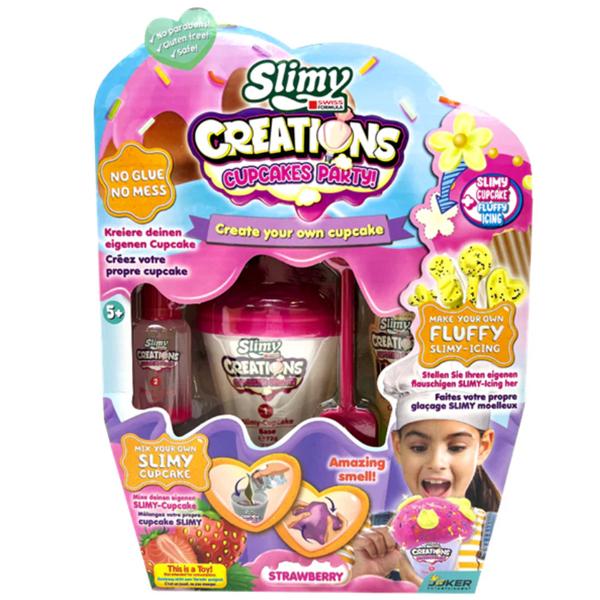 Bộ Slime Làm Bánh Cupcake Vị Dâu Hồng Đáng Yêu - Slimy 33047/Pk