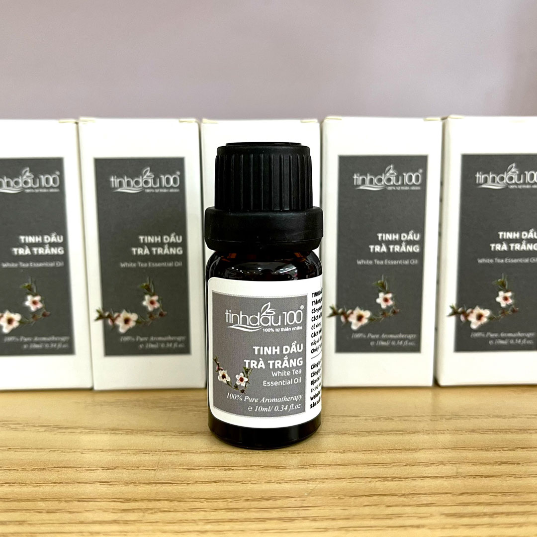 Tinh dầu trà trắng nguyên chất White Tea Essential Oil xông thơm phòng, ngủ ngon lọ 10ml