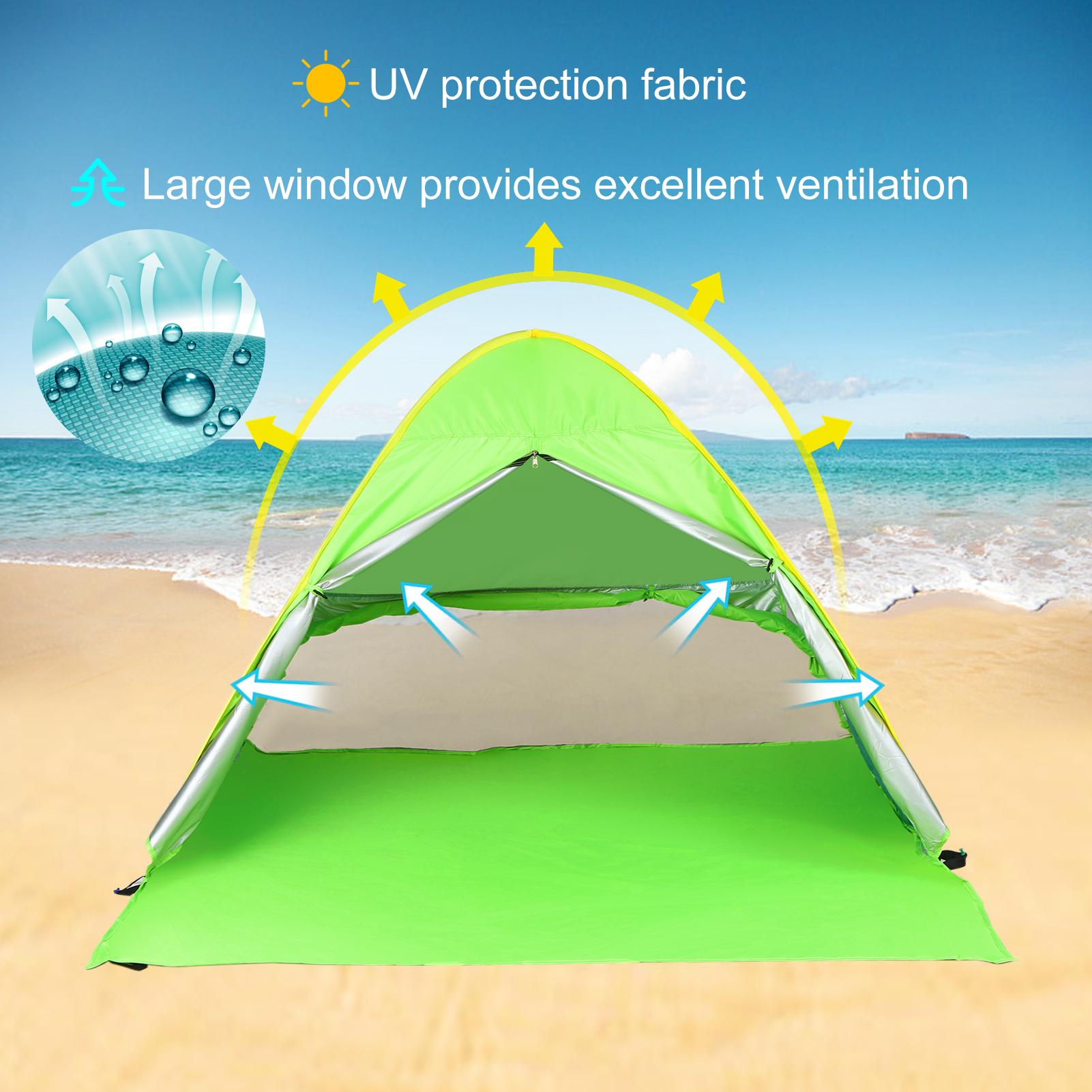 Pop up Beach Tent Portable Instant Anti UV Sun Shelter Tent Cabana Beach Shade