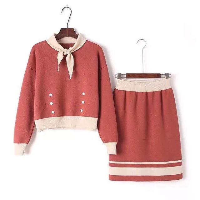 Set len cổ buộc nơ cao cấp SLNL