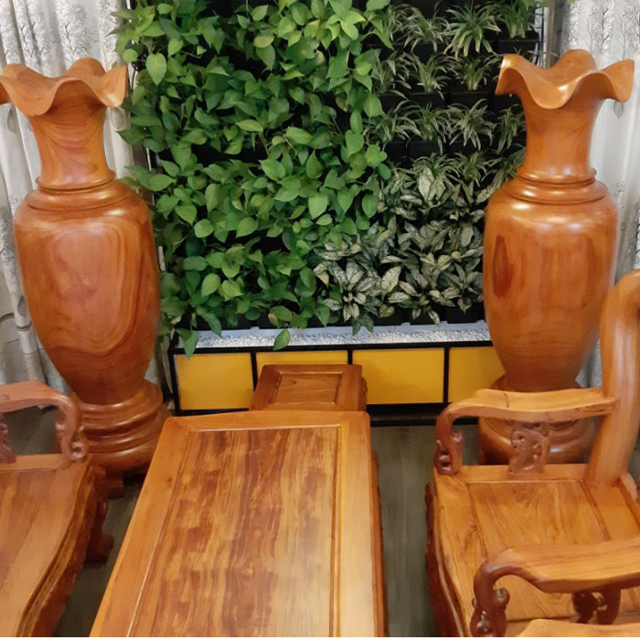 Lục bình trang trí, gỗ Hương 1m7 đường kính 45