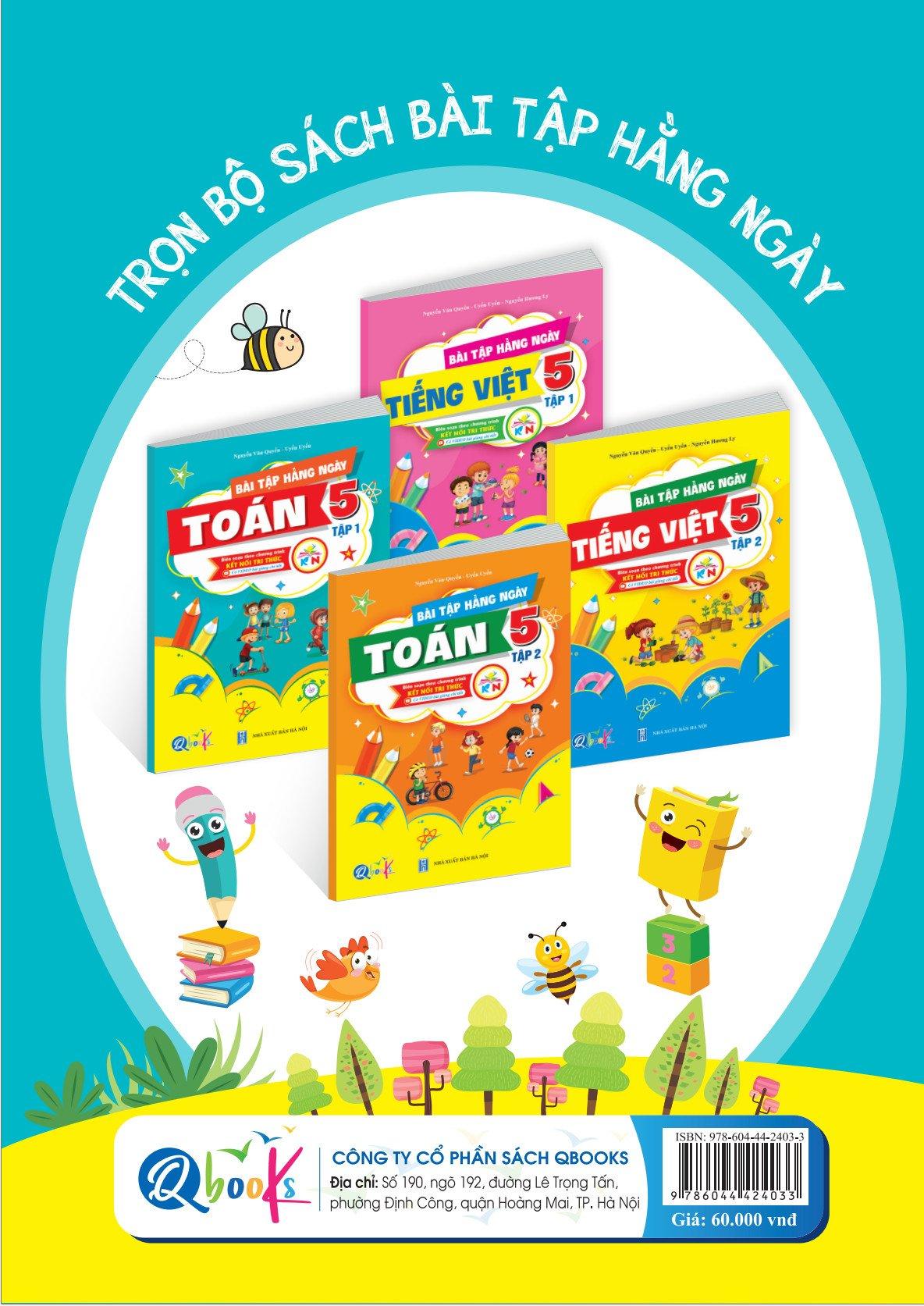 Bài Tập Hằng Ngày TOÁN 5 - Tập 1 - Kết Nối Tri Thức - Bản Quyền