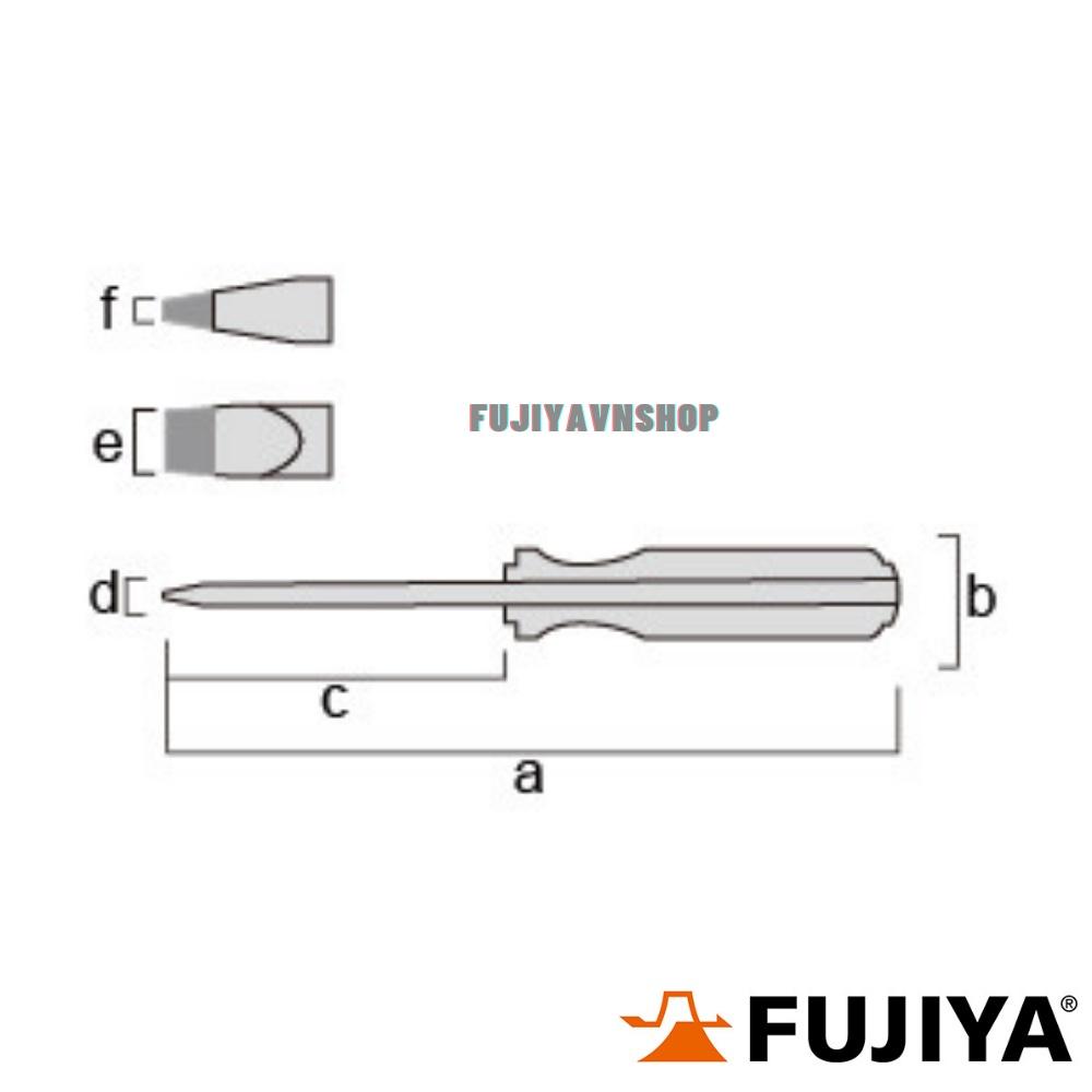 Tuốc nơ vít đóng dẹp Fujiya - FTSD-5-75-S