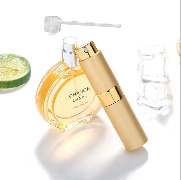 Lọ Ống Chiết Nước Hoa Du Lịch 15ml Dạng Son Xoay Kèm 2 Dụng Cụ Bơm