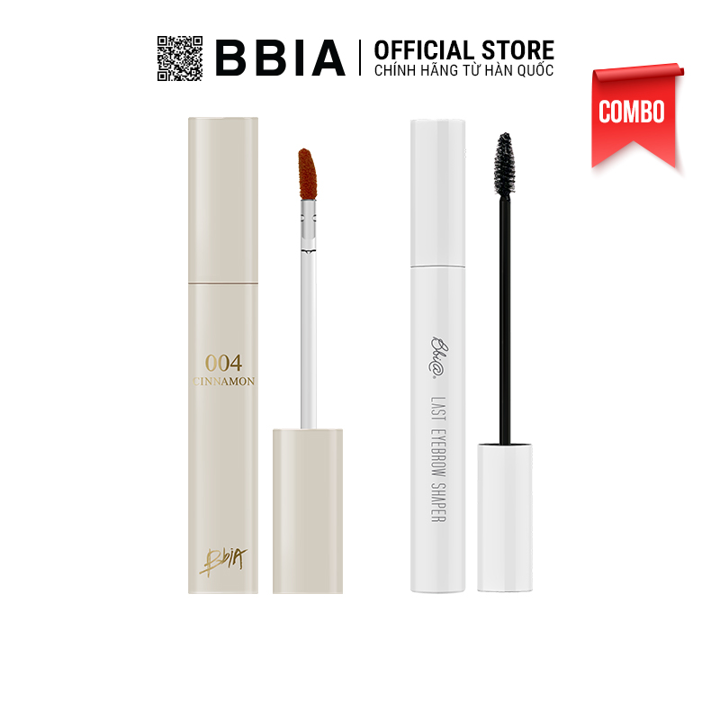 Combo 1 Son Bbia Glow Lip Tint 3.2g Và 1 Mascara Định Hình Chân Mày Last Eyebrow Shaper 6g