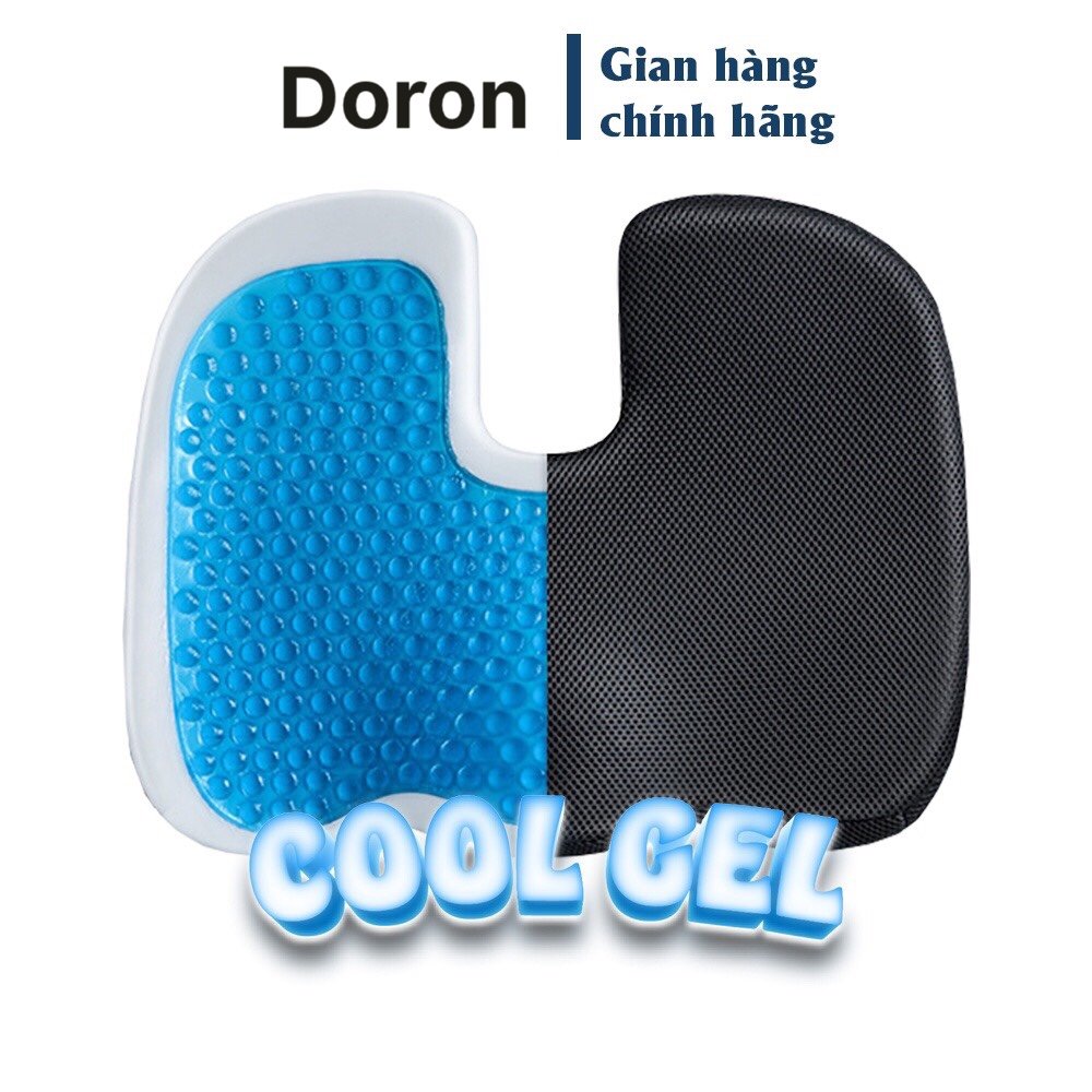 Đệm chống đau xương cụt có gel lạnh Doron - Giảm đau xương cụt, ê mông, thâm mông, xệ mông cho dân văn phòng, lái xe