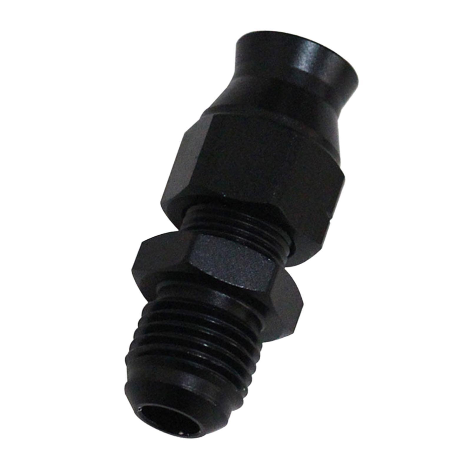 6AN to 5/16" Male Thread Fuel Hardline Fitting Aluminum Anti-Leak Quick Connector