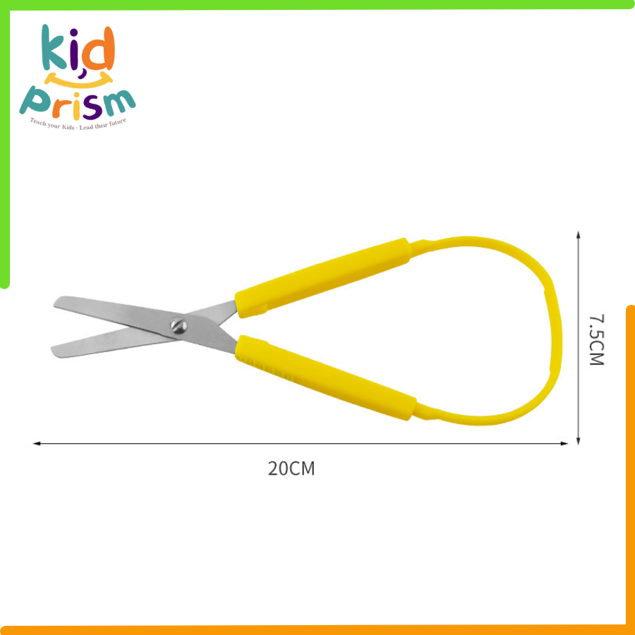 Kéo bấm cắt giấy thủ công bằng nhựa an toàn cho bé từ 18 tháng (Giáo cụ Montessori)