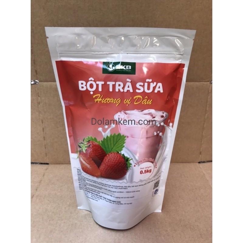 Bột trà sữa pha sẵn BKB gồm 8 vị 500gr