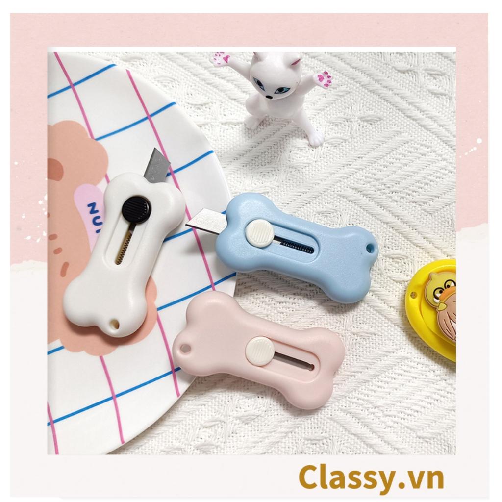 Dao rọc giấy mini hình cục xương cute ngộ nghĩnh, 3 màu cơ bản PK1646