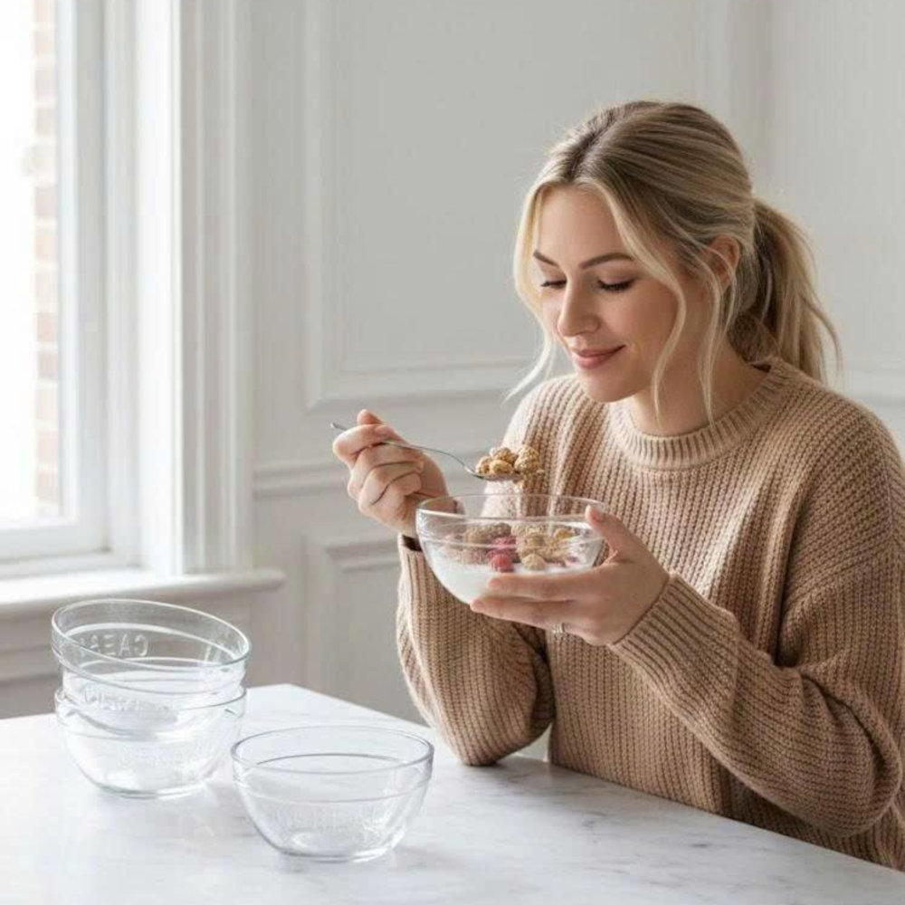 Bộ 4 bát thủy tinh CEREAL LBL1215 chuẩn Đức