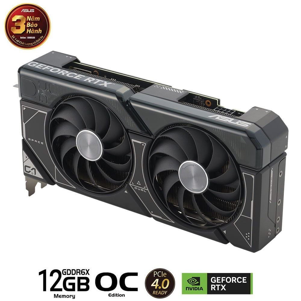 Card màn hình VGA ASUS Dual GeForce RTX 4070 OC Edition 12GB GDDR6X (DUAL-RTX4070-O12G) - Hàng chính hãng Viết Sơn phân phối