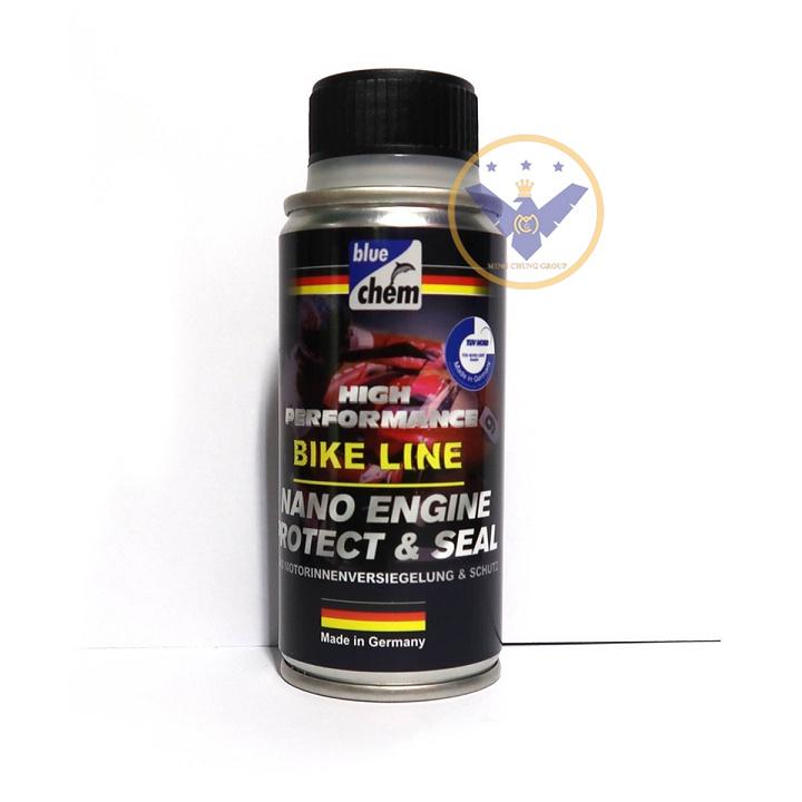 Súc rửa và nano bảo vệ động cơ, vệ sinh buồng đốt xe máy Bluechem 50ml