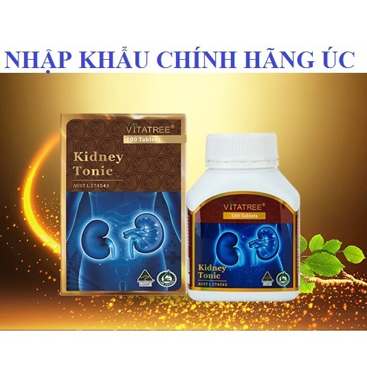 Viên uống bổ thận Vitatree kidney tonic, hộp 100v, nhập khẩu Úc