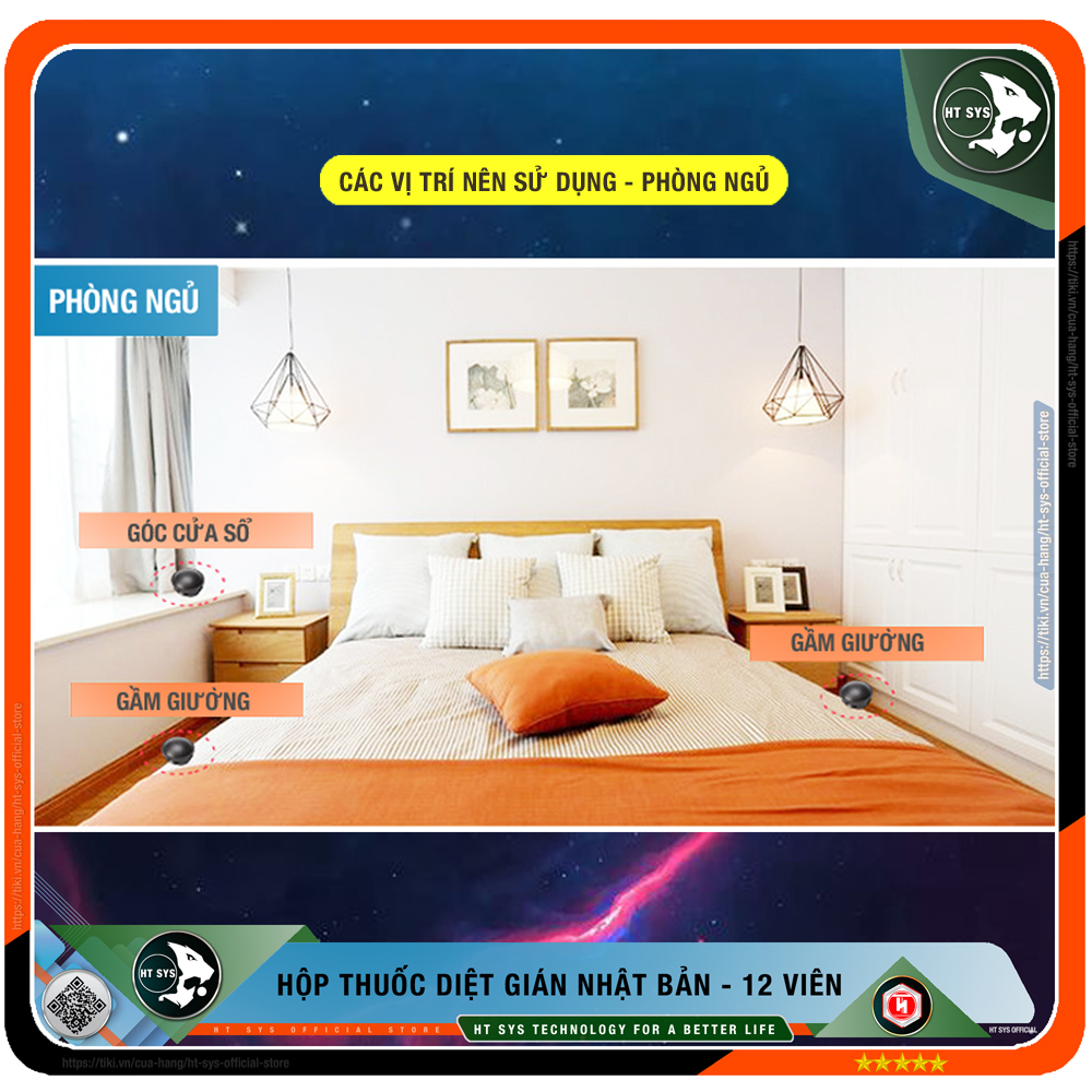 Thuốc Diệt Gián Nhật Bản HT SYS EARTH - Hộp 12 Viên - Cách Diệt Gián An Toàn Hiệu Quả Cho Con Người Và Vật Nuôi