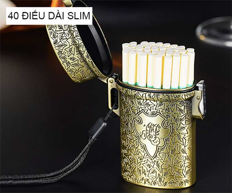 Hộp Đựng Thuốc Đồng Thau Có Dây Đeo