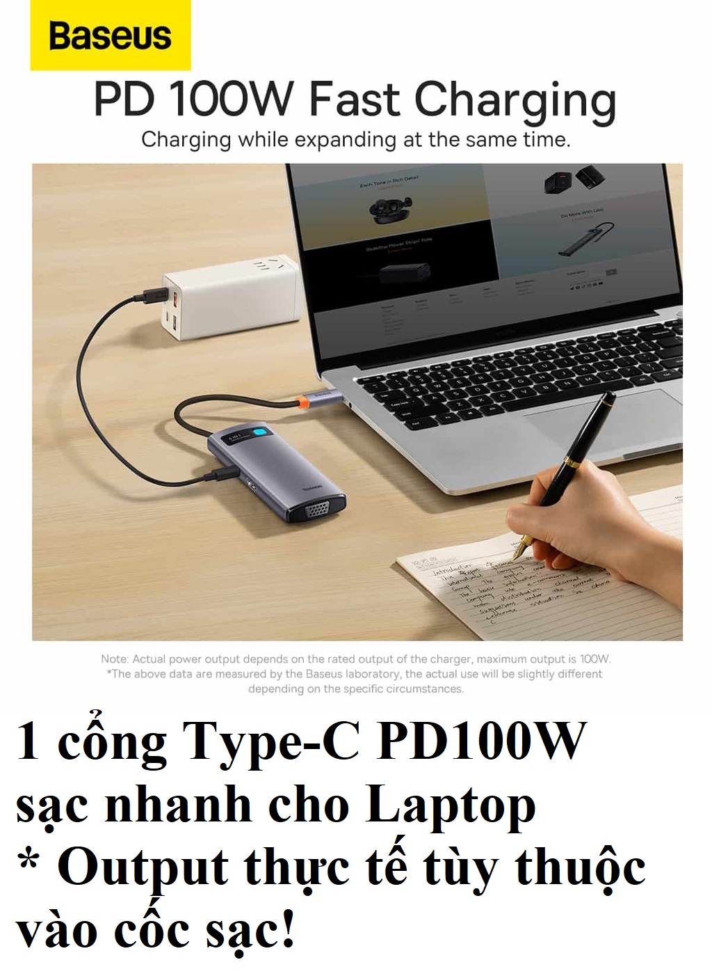 Hub / bộ chia cổng Type-c đa năng 6 trong 1 Baseus STARJOY BS- OH040 _ Hàng chính hãng
