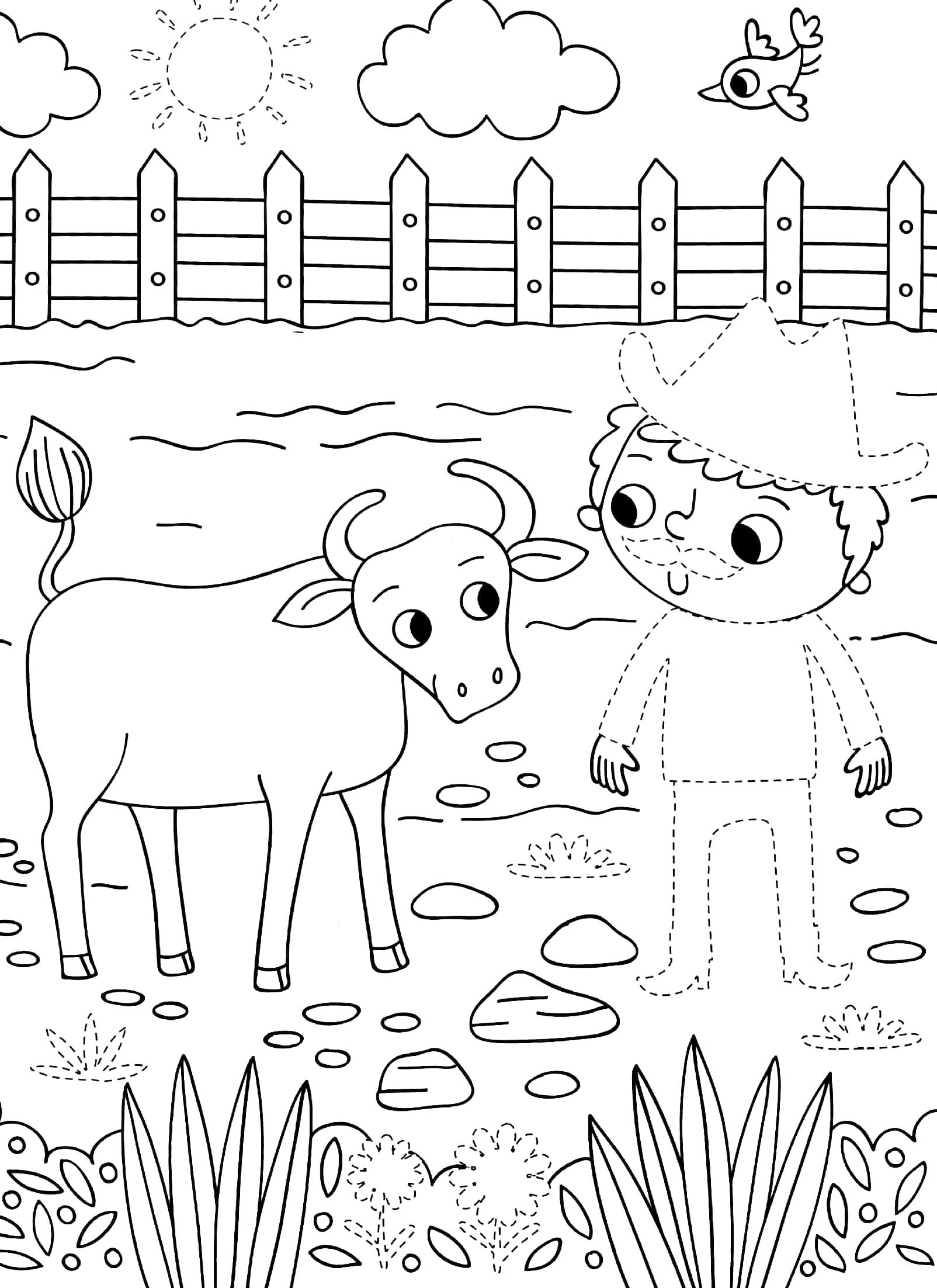 Dress Me Up: Cowboys - Colouring &amp; Activity