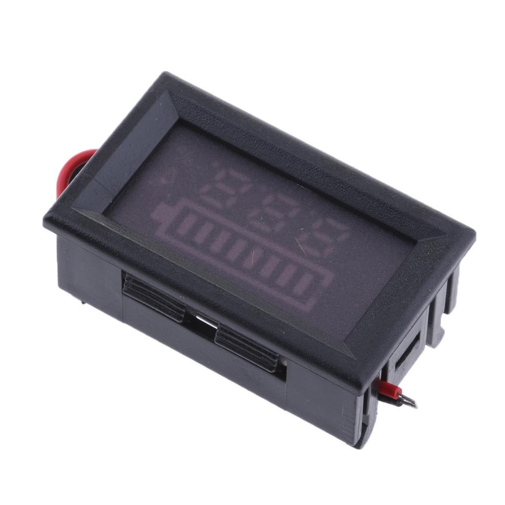 LCD Voltage Indicator Digital Voltmeter Lead Acid Battery Capacity 60V