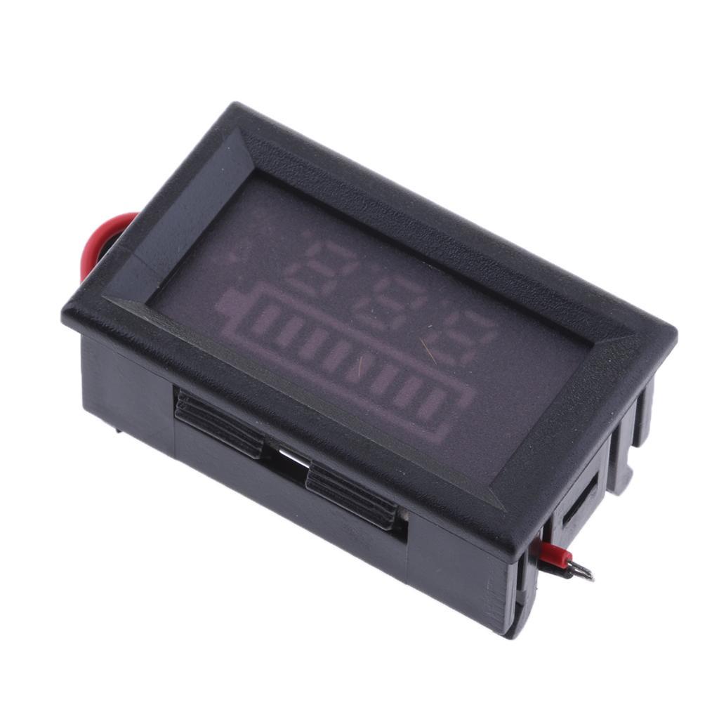 2x LCD Voltage Indicator Digital Voltmeter Acid Battery Capacity 60V